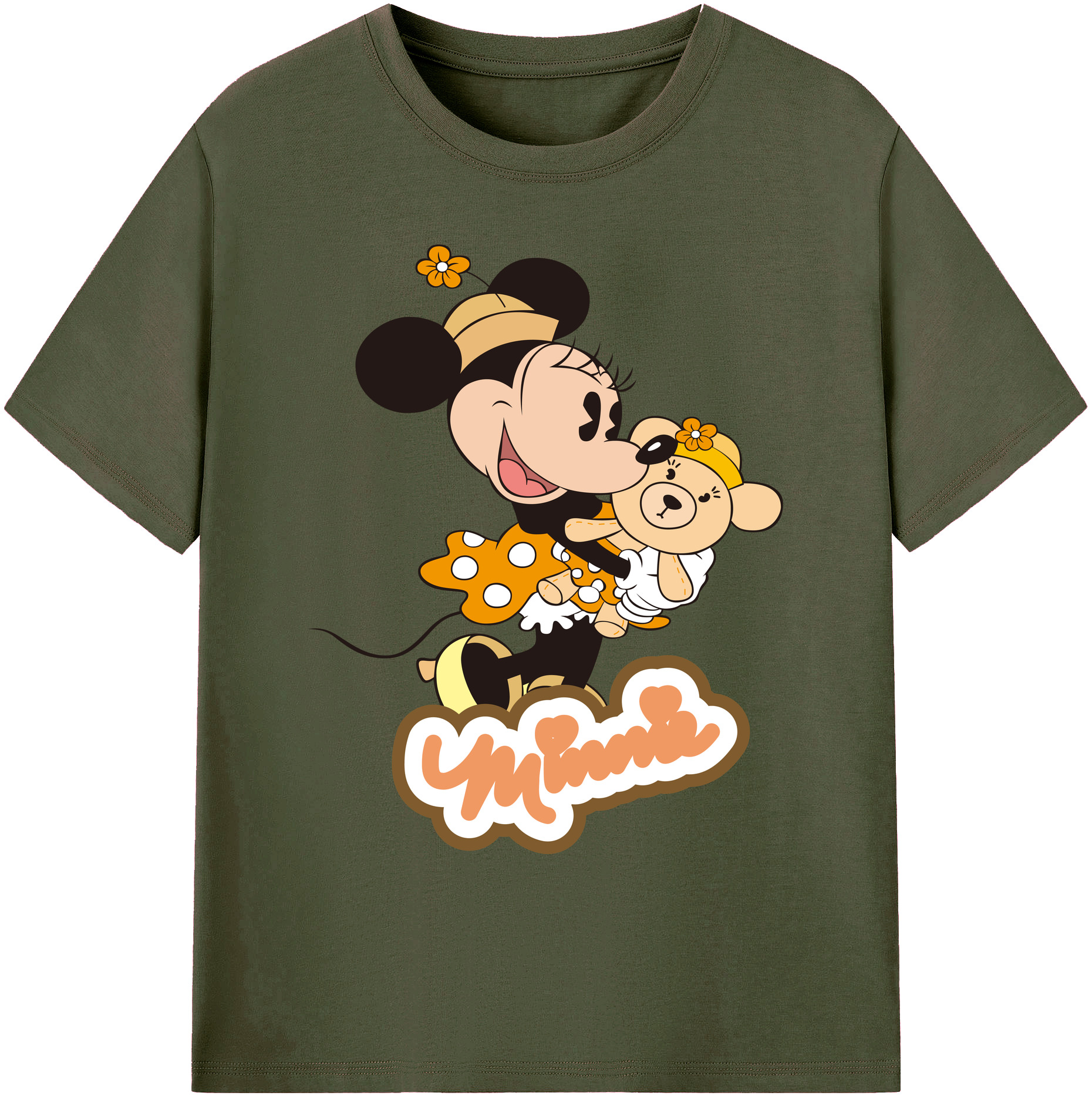 ミッキーマウス Mickey Mouse 綿100％ メンズ半袖Tシャツ｜肌触りやわらか＆通気性